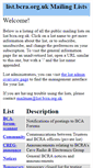 Mobile Screenshot of list.bcra.org.uk